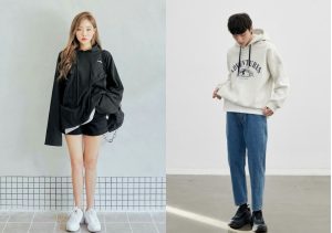 Quần bò với áo hoodie