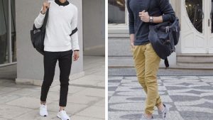 Quần Jeans với áo dài